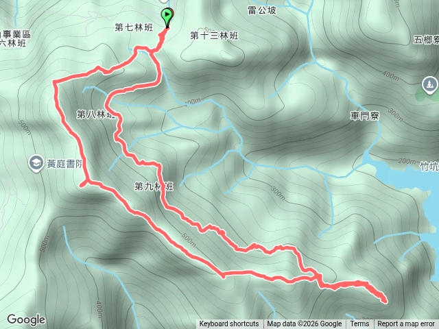 秀峰茶廠～中嶺山～鷺鷥潭山西北峰～鷺鷥潭山前峰～鷺鷥潭山～秀峰茶廠。（新北新店石碇）預覽圖