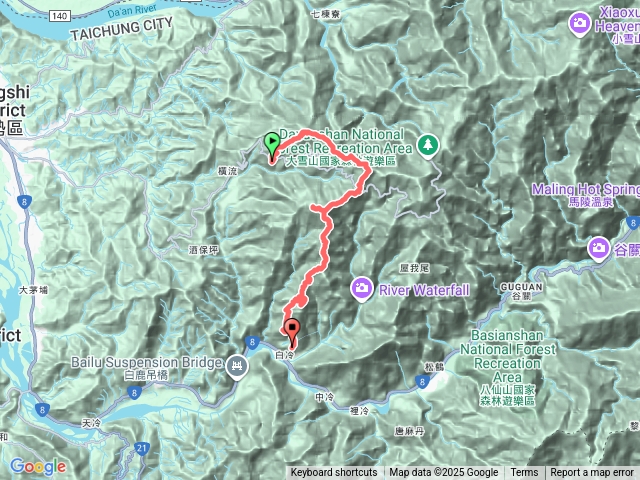 鳶嘴西稜+沙橫白縱走預覽圖