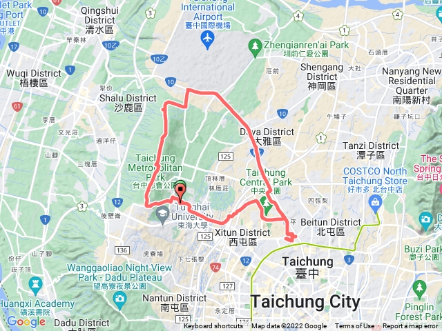 1110619單騎30K都會園路.中清路.西屯路