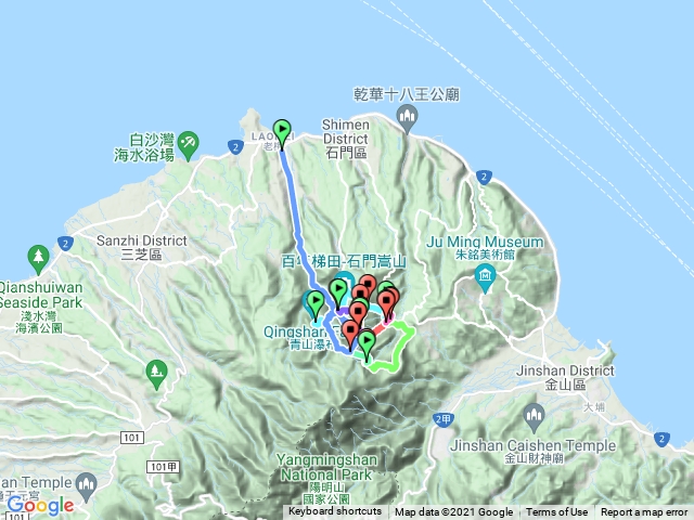 石門阿里磅瀑布觀音坑溪古道土地公嶺古道