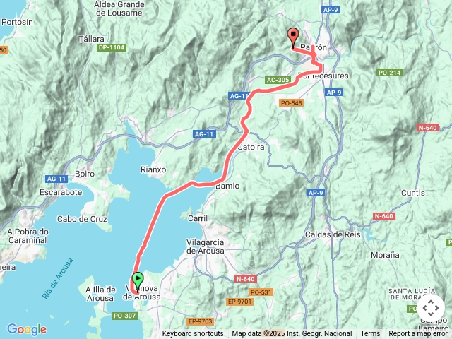 D122025/5/28：VilanovadeArousa－＞搭船28km+徒步3km－Padrón