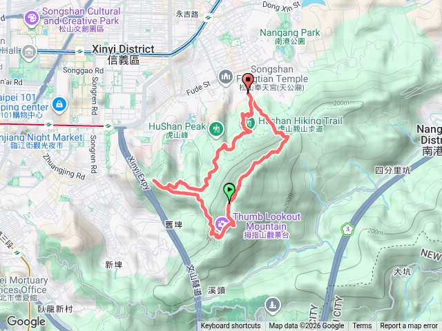 虎山上九五峰接四獸山縱走