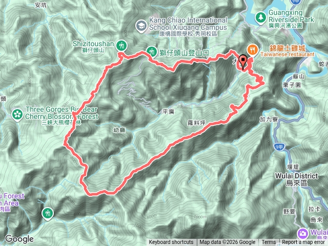 平廣山、鹿鵠崙、猴洞尖、獅仔頭山、竹坑山、加九嶺、向天湖山O預覽圖