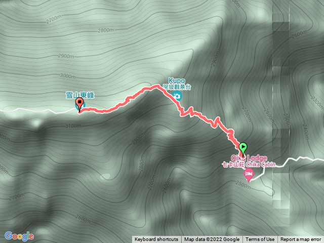 不完整雪山東峰