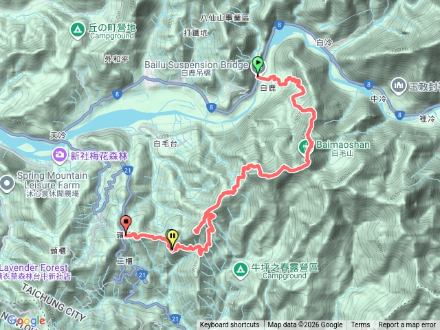 白毛山縱走黑田山