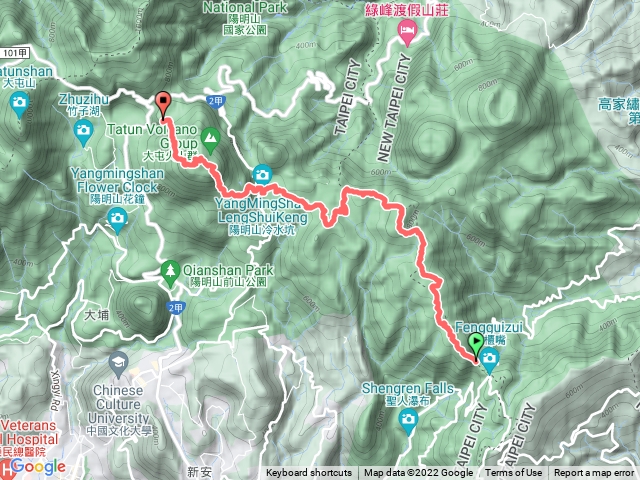風櫃嘴-七星山-小油坑 陽明山東西縱走