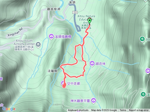 溪頭神木步道、空中走廊P型預覽圖