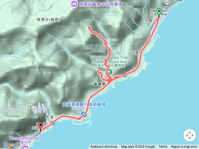 2025-06-09大里車站探蕃薯寮溪古道探石觀音寺回大溪車站