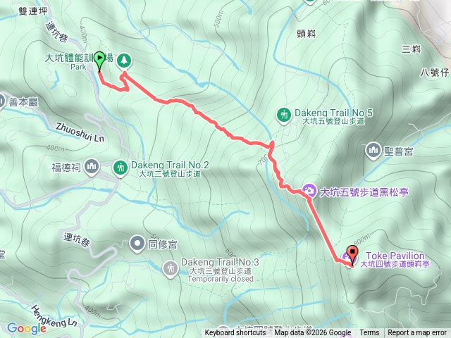 一號步道接五號步道上頭嵙山預覽圖