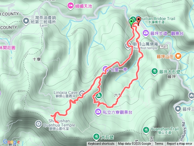獅山古道上六寮古道下