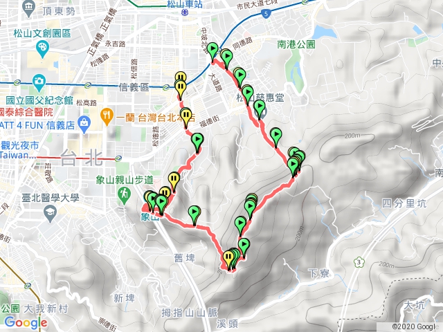 夜爬象山