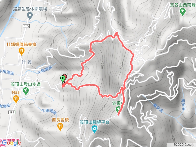 2020-04-02 _笠頂山(三上四下)_三號步道上_笠頂山三角點_四號步道下