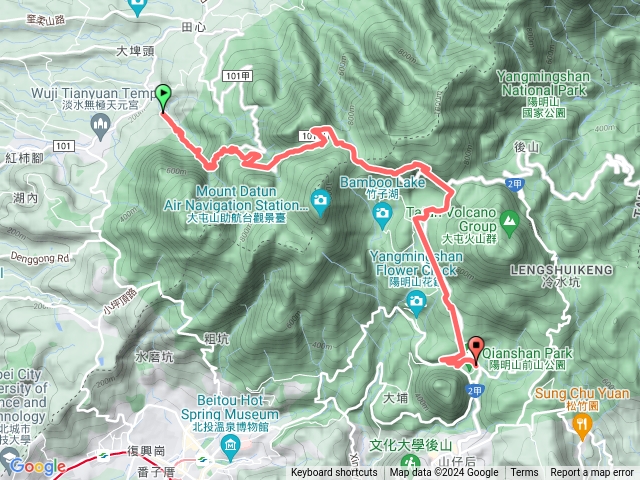 楓樹湖到二子坪的記錄