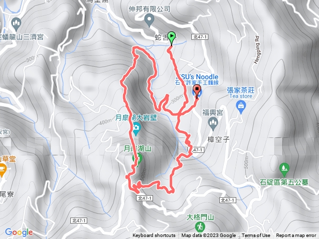 四分古道。 車停北47-1