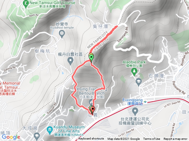 北投楓丹白露＋忠義山步道