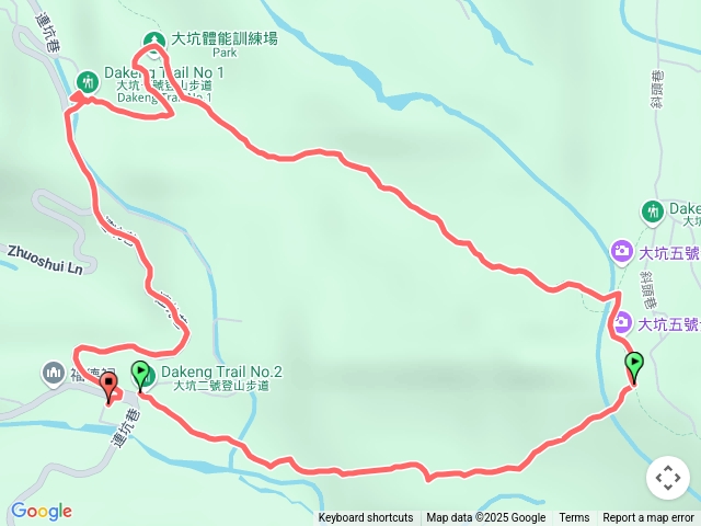 大坑2號步道上1號步道下