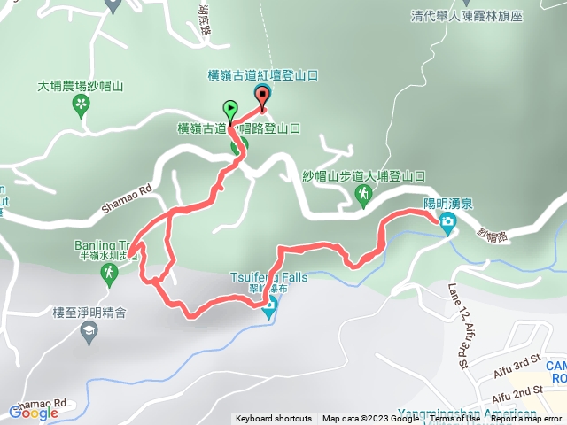 紅壇登山口-到半嶺瀑布 來回
