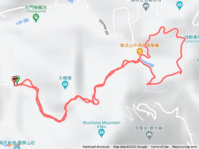 70號登山口-直上山中湖-繞湖一圈-原路折返