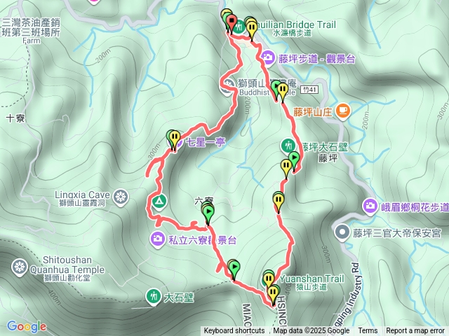 峨眉獅山四古道O型