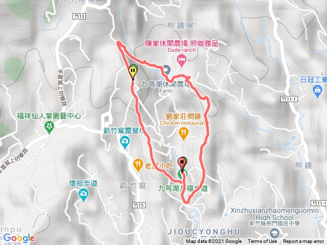 九芎湖步道（九福-觀南-霽月環型）
