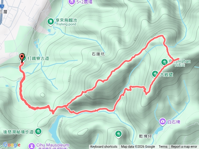 白石山-石厝坑山-打鐵寮古道小O預覽圖