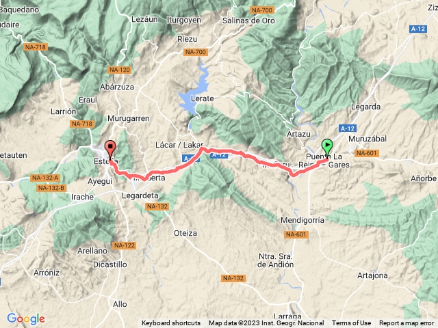 Puente la Reina to Estalla 