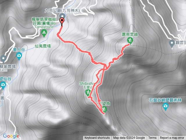 小百岳嘉南雲峰、石壁山登山步道20240712124433