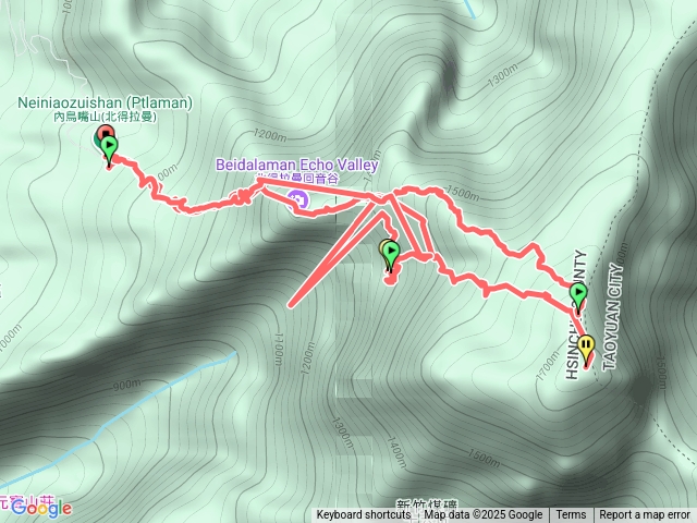 北得拉曼、內鳥嘴山