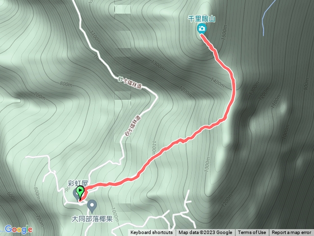 20230217砂卡礑三雄：彩虹屋~千里眼山
