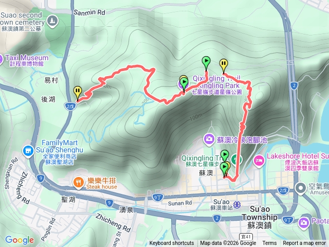 蘇澳冷泉入口-一星-二星-三星-四星-五星-六星-星嶺公園聖愛路（西）步道口-預覽圖