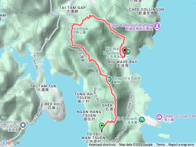 龍脊步道-土地灣到大浪灣