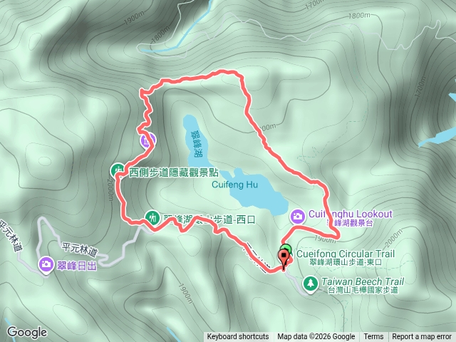 翠峰湖環山步道-公廁起終點預覽圖