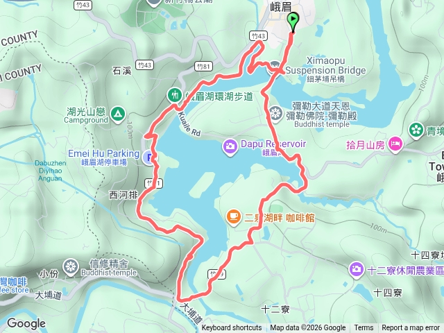 峨嵋湖環湖步道20260920預覽圖