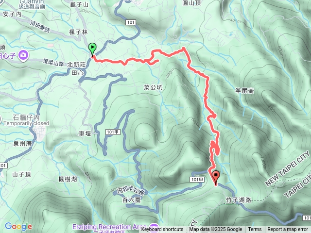 三菜縱走（三板橋～菜公坑瀑布～二子坪）