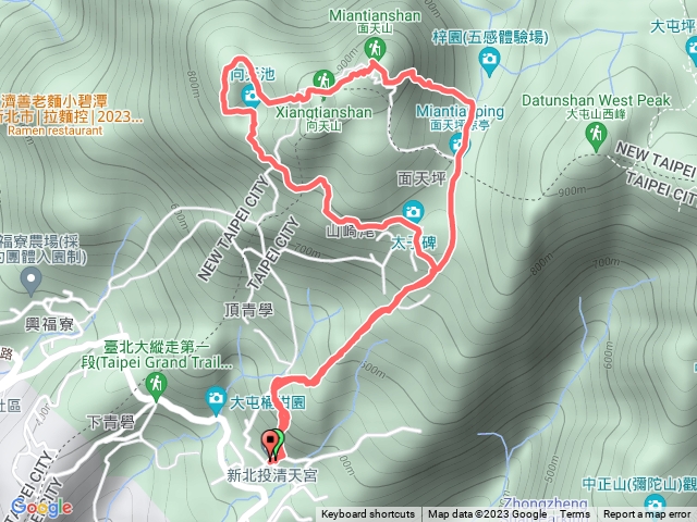 面天山、向天山、向天池山
