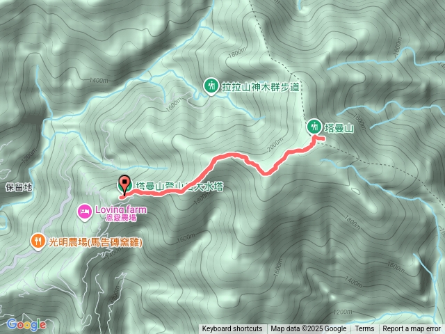 塔曼山登山步道