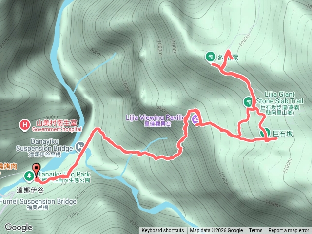 達娜伊谷~里美歩道~巨石板~約富霓山2026年9月25日預覽圖