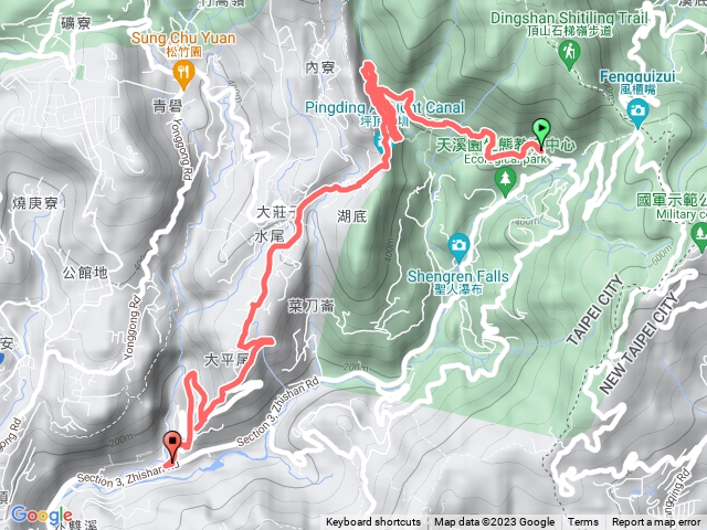 全城土雞城-繞行-登峰古圳-坪頂新圳-坪頂古圳-平菁街-至善路