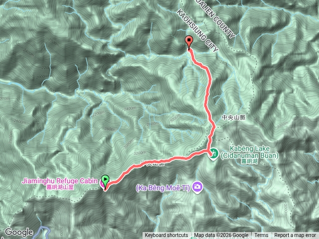 D2南二段-嘉明湖山屋到拉庫音溪山屋(未取三叉山)預覽圖