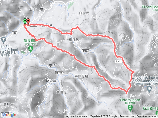 安坑5山縱走，安新山,安坑山,粽串尖,大丘田山,十七寮山，三峽新店山區漫遊