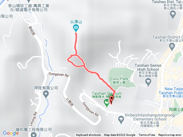 泰山尖凍山