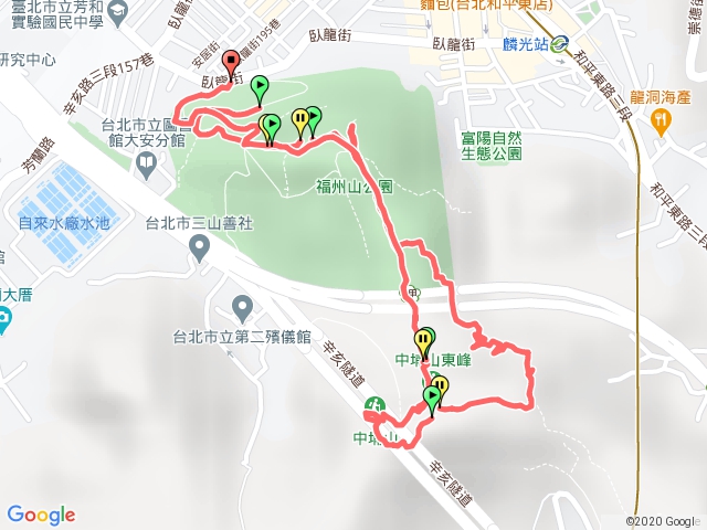 福州山/富陽公園/中埔山東峰/中埔山/O繞