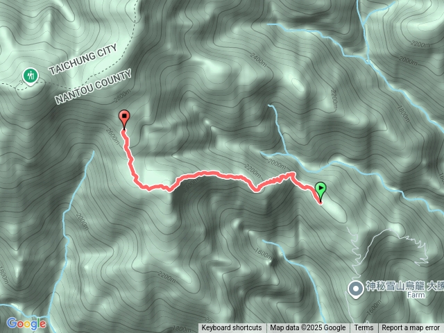 白姑登山口到松針營地