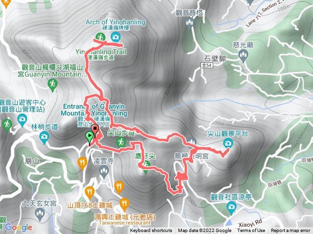 鷹仔尖、摩天嶺、潮音洞、占山、大崩壁、硬漢嶺