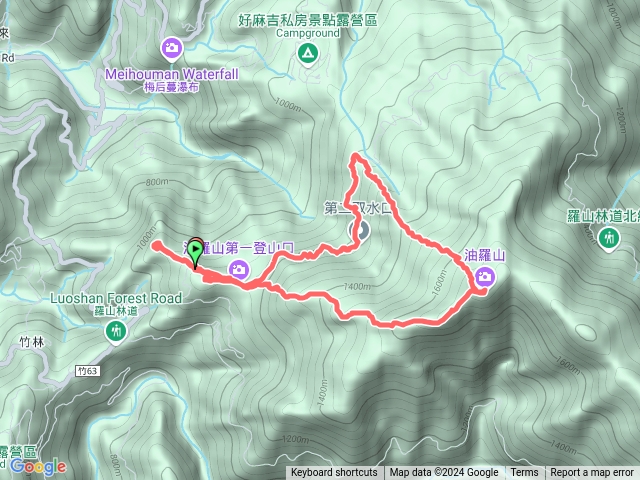 油羅山1上2下+太閣南山瞭望塔+西油羅山預覽圖