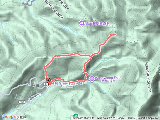 新竹 關西 水田林道-外鳥嘴山-蓮包山 O形