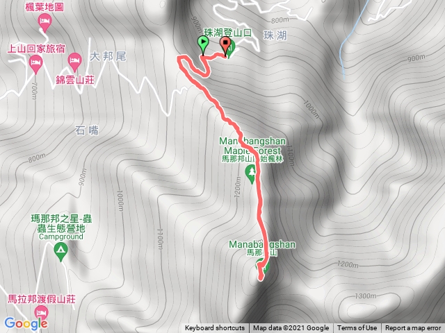 馬那邦山 珠湖登山口