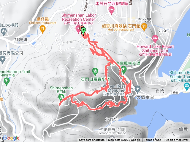 石門山登山步道，石門山勞工育樂中心，好漢坡，太平山電台，太平山，石門山