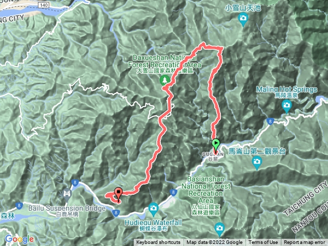 谷關五連峰 波鞍船屋東