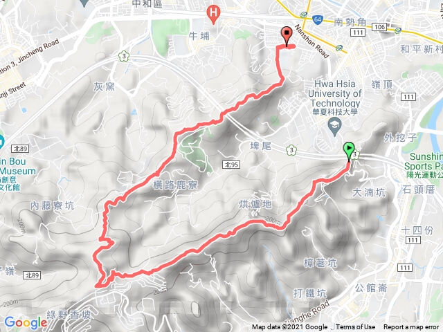 南勢角山—五尖山—牛埔頭山—圓通寺步道